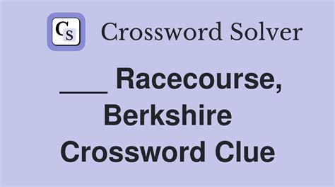 racecourse crossword clue